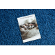 SHAGGY tapijt EFES s001 cirkel blauw 