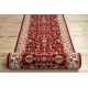 Läufer Wolle NAIN Ornament, Blumen 144 51066 rotwein / beige