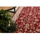 Runner Wool NAIN Ornament, flowers 144 51066 claret / beige