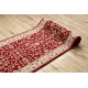 Runner Wool NAIN Ornament, flowers 144 51066 claret / beige