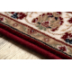 Chodnik NAIN wełniany Ornament, kwiaty 144 51066 bordo / beż 