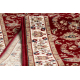 Runner Wool NAIN Ornament, flowers 144 51066 claret / beige