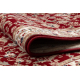 Runner Wool NAIN Ornament, flowers 144 51066 claret / beige