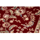 Runner Wool NAIN Ornament, flowers 144 51066 claret / beige