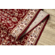 Runner Wool NAIN Ornament, flowers 144 51066 claret / beige