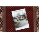 Chodnik NAIN wełniany Ornament 7500 51046 bordo / beż 