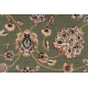 Läufer Wolle NAIN Blumen 7338 51088 grün / beige