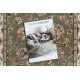 Läufer Wolle NAIN Blumen 7338 51088 grün / beige