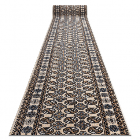 Løper Ull NAIN Rosett 6177 51033 beige / marinen