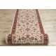 Löpare Ull NAIN Ornament, blommor 6999 51063 beige / rödvin