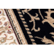 Uld løber NAIN Pynt 2904 51011 beige / marineblå