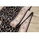 Löpare Ull NAIN Ornament 2904 51011 beige / marin