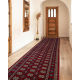 Läufer Wolle NAIN Rosette 6177 51066 rotwein / beige