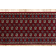 Läufer Wolle NAIN Rosette 6177 51066 rotwein / beige
