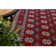 Läufer Wolle NAIN Rosette 6177 51066 rotwein / beige