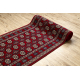 Läufer Wolle NAIN Rosette 6177 51066 rotwein / beige
