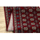 Läufer Wolle NAIN Rosette 6177 51066 rotwein / beige