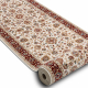 Löpare Ull NAIN Ornament, blommor 6999 51063 beige / rödvin