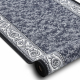 Runner anti-slip ROMANTIC gum Ornament grey 90cm