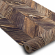 Gummibelægning DIGITAL - FRENCH CHEVRON Sildeben brun / beige