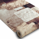 Runner anti-slip DIGITAL - SQUARES Geometric beige / brown