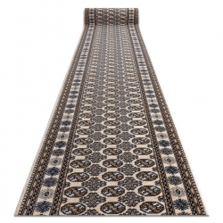 Tapis de course en laine NAIN Rosette 6177 51033 beige / bleu foncé 100cm