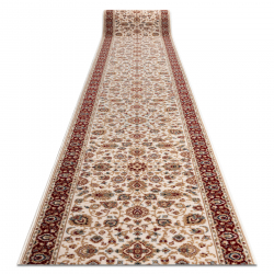 Runner Wool NAIN Ornament, flowers 6999 51063 beige / claret 100cm