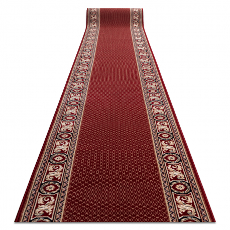 Chodnik NAIN wełniany Ornament 7500 51046 bordo / beż 80cm