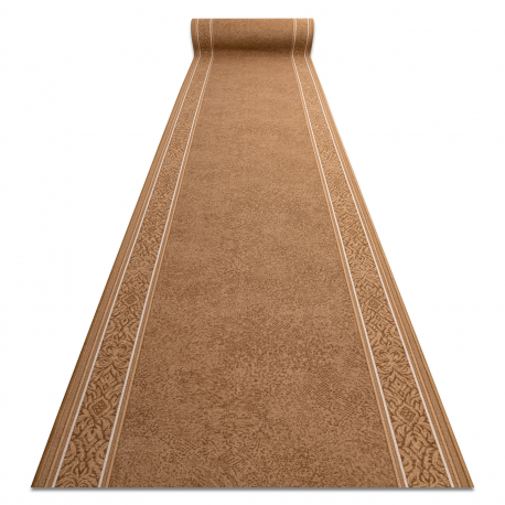 Alfombra de pasillo con refuerzo de gomaST.TROPEZ Marco antideslizante beige