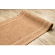 Alfombra de pasillo con refuerzo de gomaST.TROPEZ Marco antideslizante beige