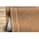 Alfombra de pasillo con refuerzo de gomaST.TROPEZ Marco antideslizante beige
