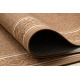 Alfombra de pasillo con refuerzo de gomaST.TROPEZ Marco antideslizante beige