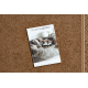 Alfombra de pasillo con refuerzo de gomaST.TROPEZ Marco antideslizante beige