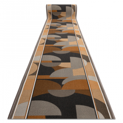 Alfombra de pasillo con refuerzo de goma MALIS Geometrico, antideslizante beige