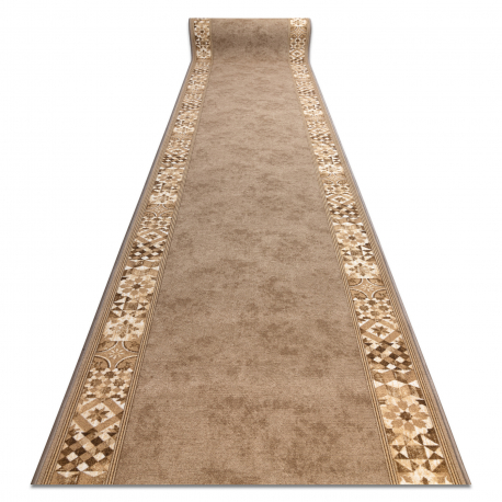 Alfombra de pasillo con refuerzo de goma MURCIA AZULEJOS DE LISBOA, Marco, antideslizante beige