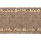 Alfombra de pasillo con refuerzo de goma MURCIA AZULEJOS DE LISBOA, Marco, antideslizante beige