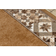 Runner anti-slip MURCIA LISBON TILES Frame gum red