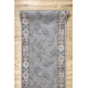 Alfombra de pasillo con refuerzo de goma MURCIA AZULEJOS DE LISBOA, Marco, antideslizante gris