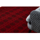 ORIENT 6889 teppe burgunder / svart Buchara, Ramme, orientalsk, med frynser