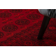 ORIENT 6889 teppe burgunder / svart Buchara, Ramme, orientalsk, med frynser