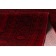ORIENT 6889 teppe burgunder / svart Buchara, Ramme, orientalsk, med frynser