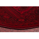 ORIENT 6889 carpet burgundy / black Buchara, frame, oriental, with fringes