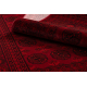 ORIENT 6889 teppe burgunder / svart Buchara, Ramme, orientalsk, med frynser