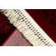 ORIENT 6889 Teppich burgund / schwarz Buchara, Rahmen, orientalisch, mit Fransen