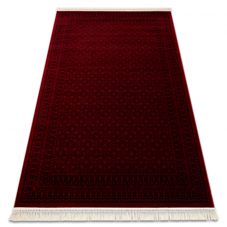 Dywan ORIENT 2958 bordo / czarny Ramka, klasyczny, orientalny, z frędzlami 