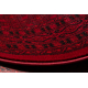 ORIENT 2958 carpet burgundy / black Frame, classic, oriental, with fringes