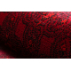 ORIENT 2958 carpet burgundy / black Frame, classic, oriental, with fringes