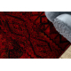 ORIENT 4722 carpet burgundy / black Oriental, with fringes