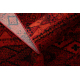 Tapete ORIENT 4722 bordeaux / preto Oriental, com franjas