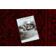 ORIENT 4722 carpet burgundy / black Oriental, with fringes